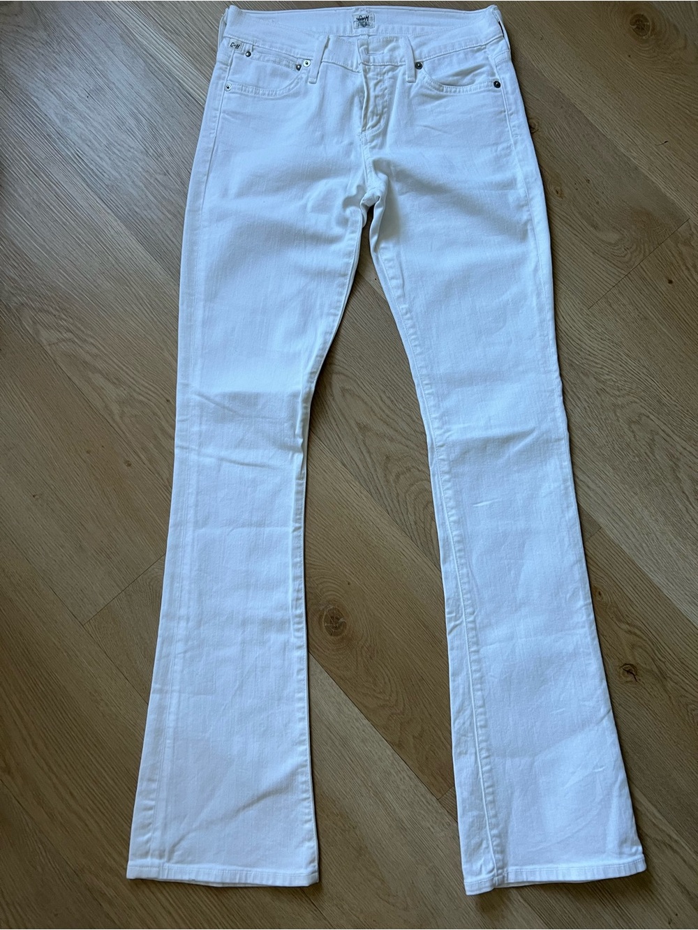 Citizens Of Humanity White Flare Jeans